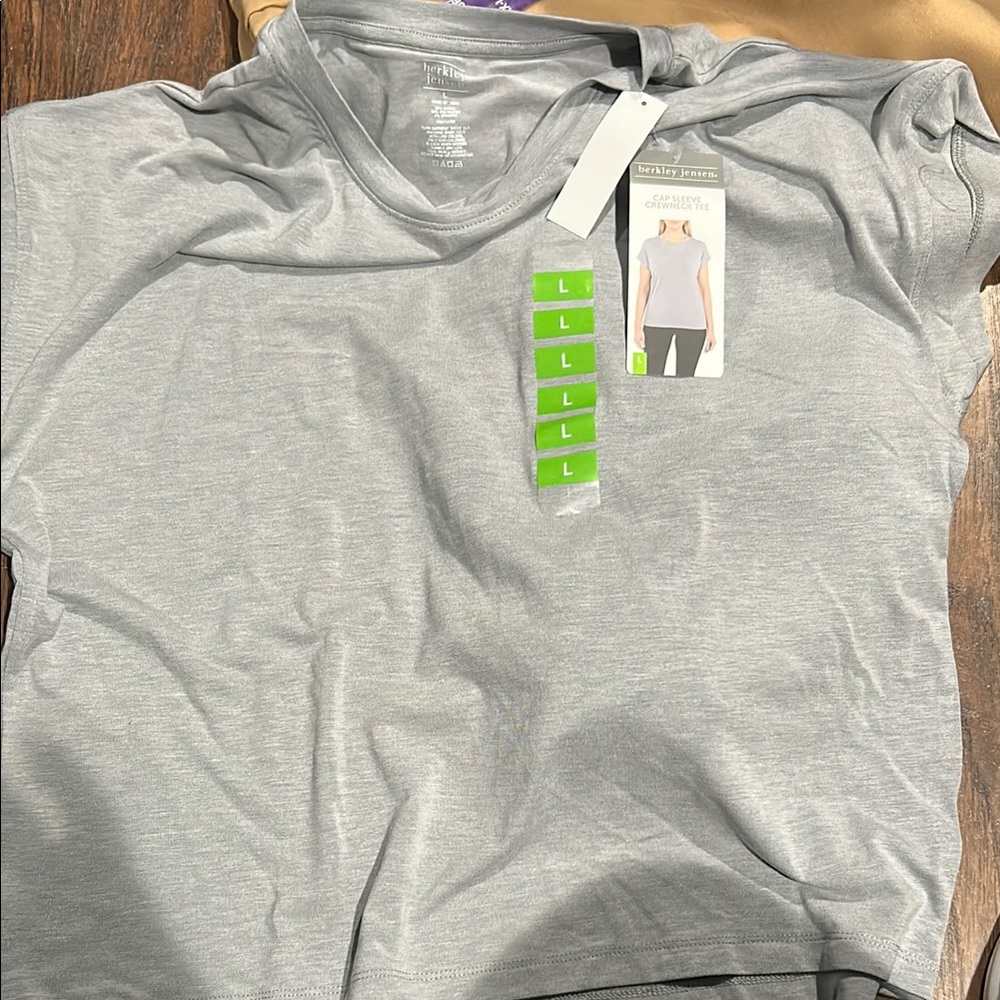 Heather Gray Short Sleeve Crew Neck Tee